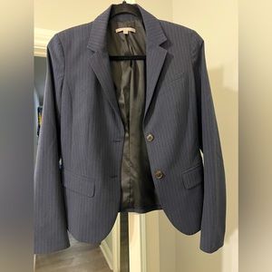 NAVY BLUE PINSTRIPED BLAZER FROM THE GAP